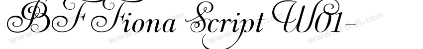 BF Fiona Script W01字体转换